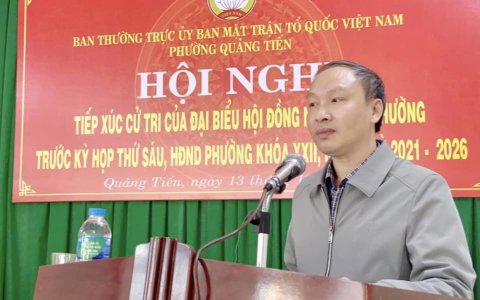 TIẾP XÚC CỬ TRI CỦA ĐẠI BIỂU HỘI ĐỒNG NHÂN DÂN PHƯỜNG